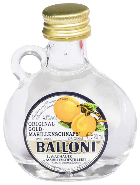 Bailoni Original Gold-Marillenschnaps 40% 0,02 L