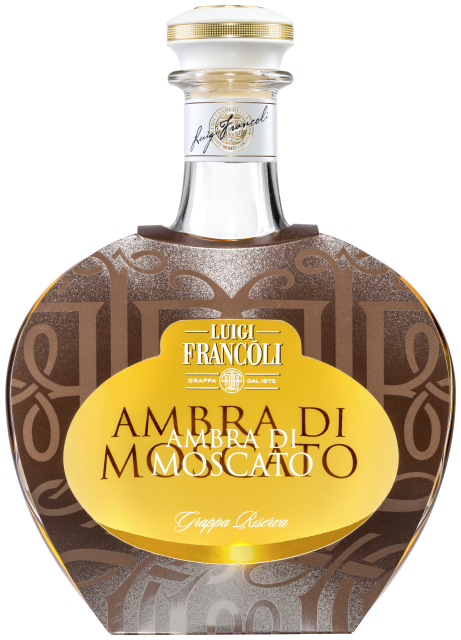 Luigi Francoli Grappa Riserva Ambra di Mosc. 42,5% Pret-A-P.