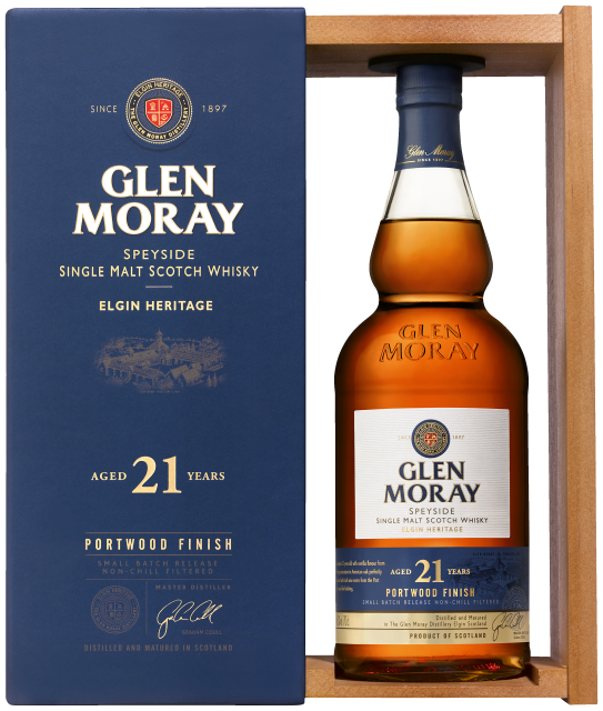 Glen Moray 21 Years Port Wood Finish Single Malt 46,3%