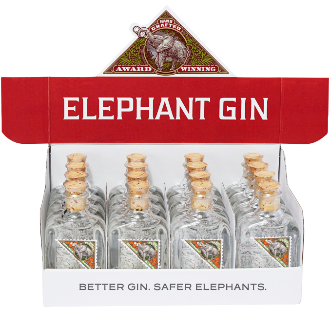 Elephant Gin Orange Cocoa Mini 40% 16 x 0,05 L