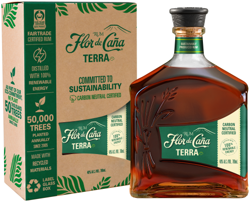 Flor de Caña Terra 15 Year Rum 40% Giftpack