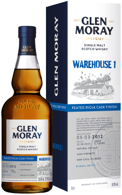 Glen Moray Warehouse 1 2012 Peated Cask Finish SM Whisky 58,8%